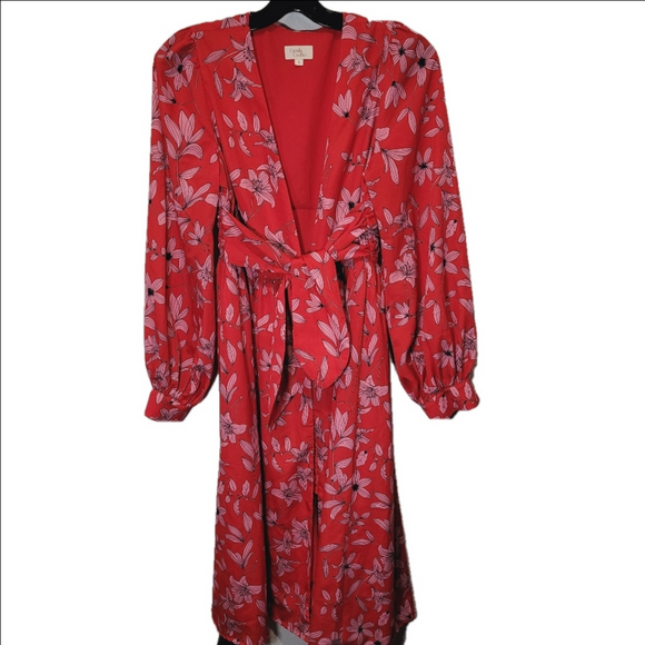 REVOLVE Camila Coelho Leonora Maxi Top/ Dress Floral Red - Picture 3 of 12